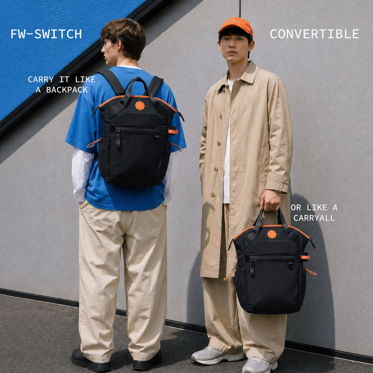 Color_Robo Black | Switch backpack