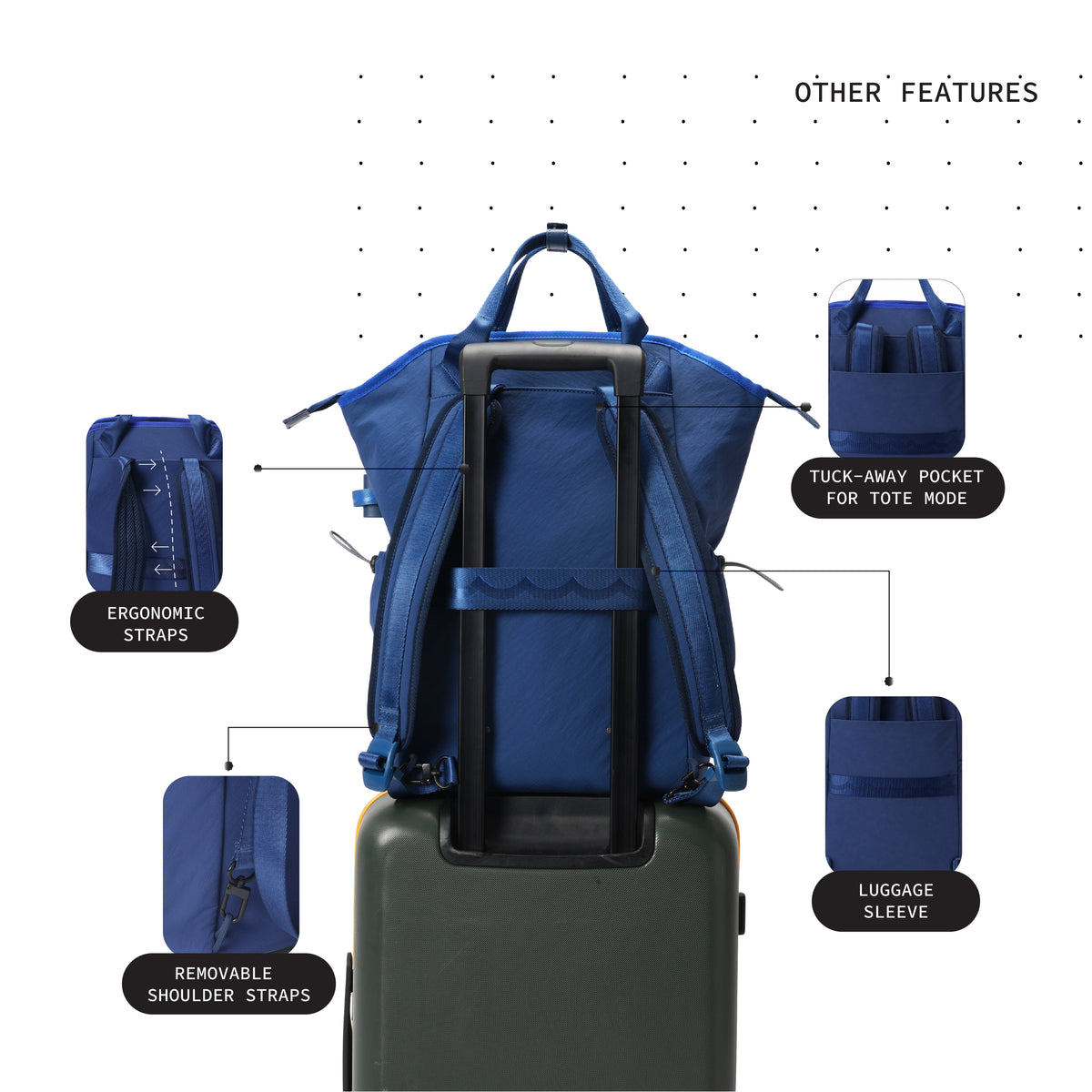 Color_VCR Blue | Switch backpack