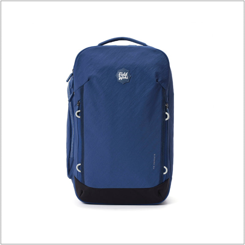 Fieldwrks Reroute gym backpack with a dedicated shoe compartment, mesh divider and 16-inch laptop compartment