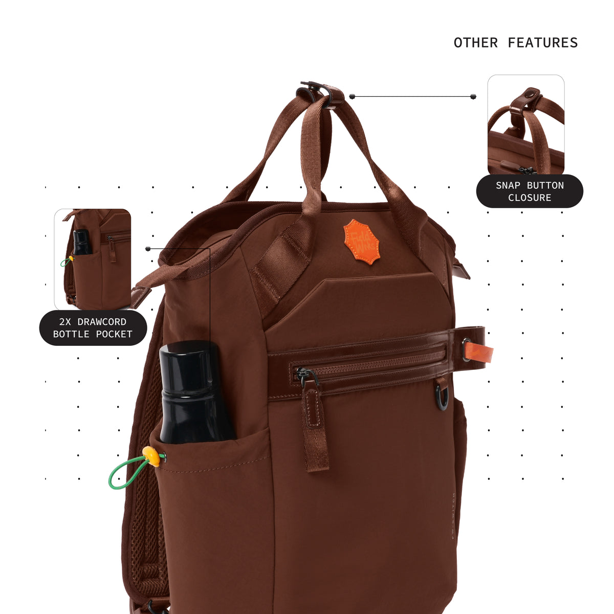 Color_DAD BROWN | Switch backpack