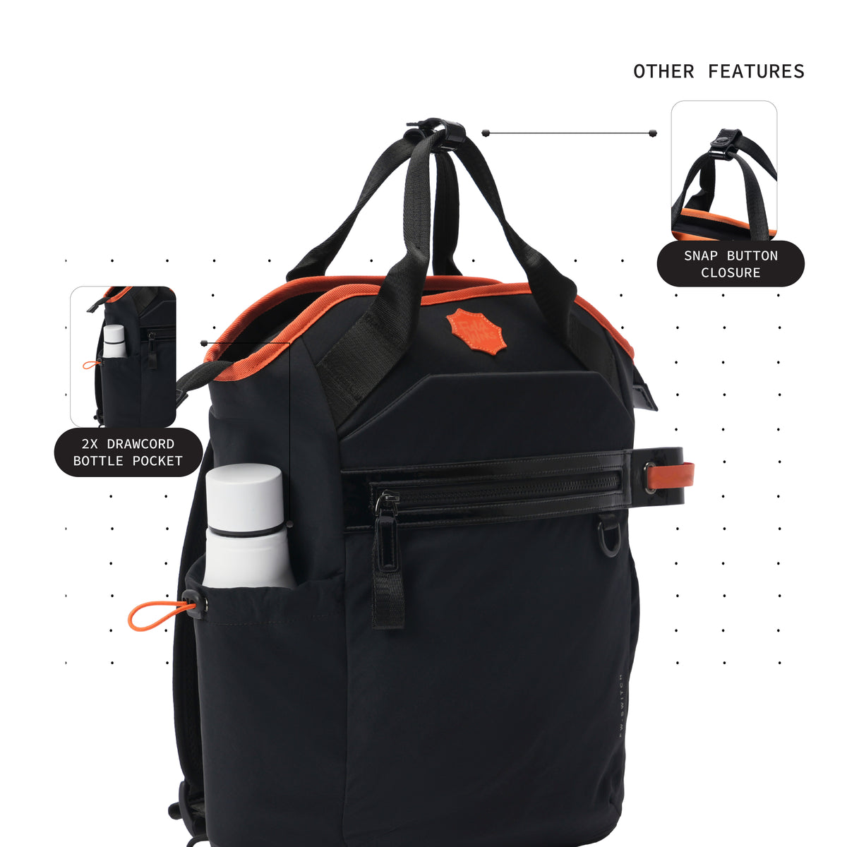 Color_Robo Black | Switch backpack