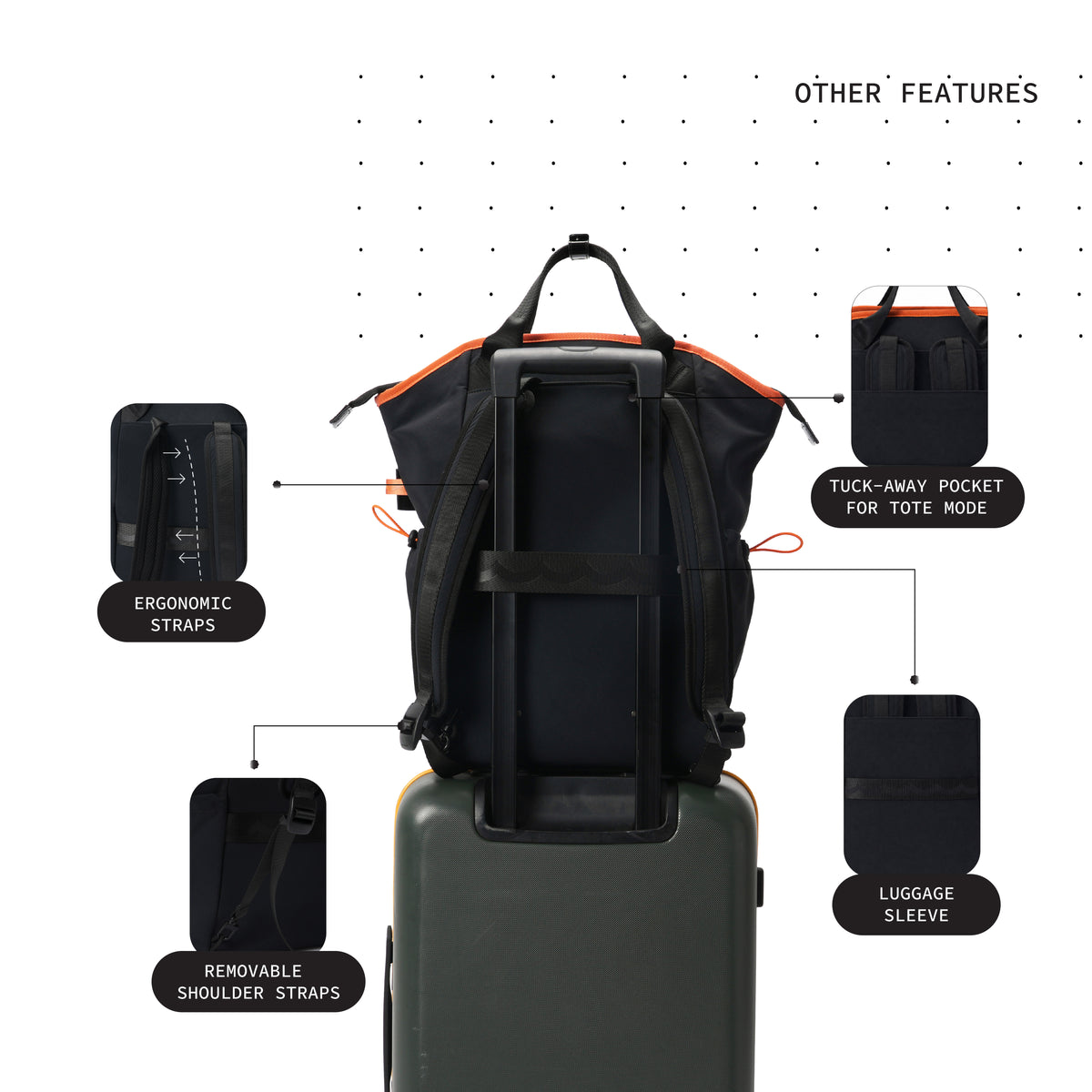 Color_Robo Black | Switch backpack