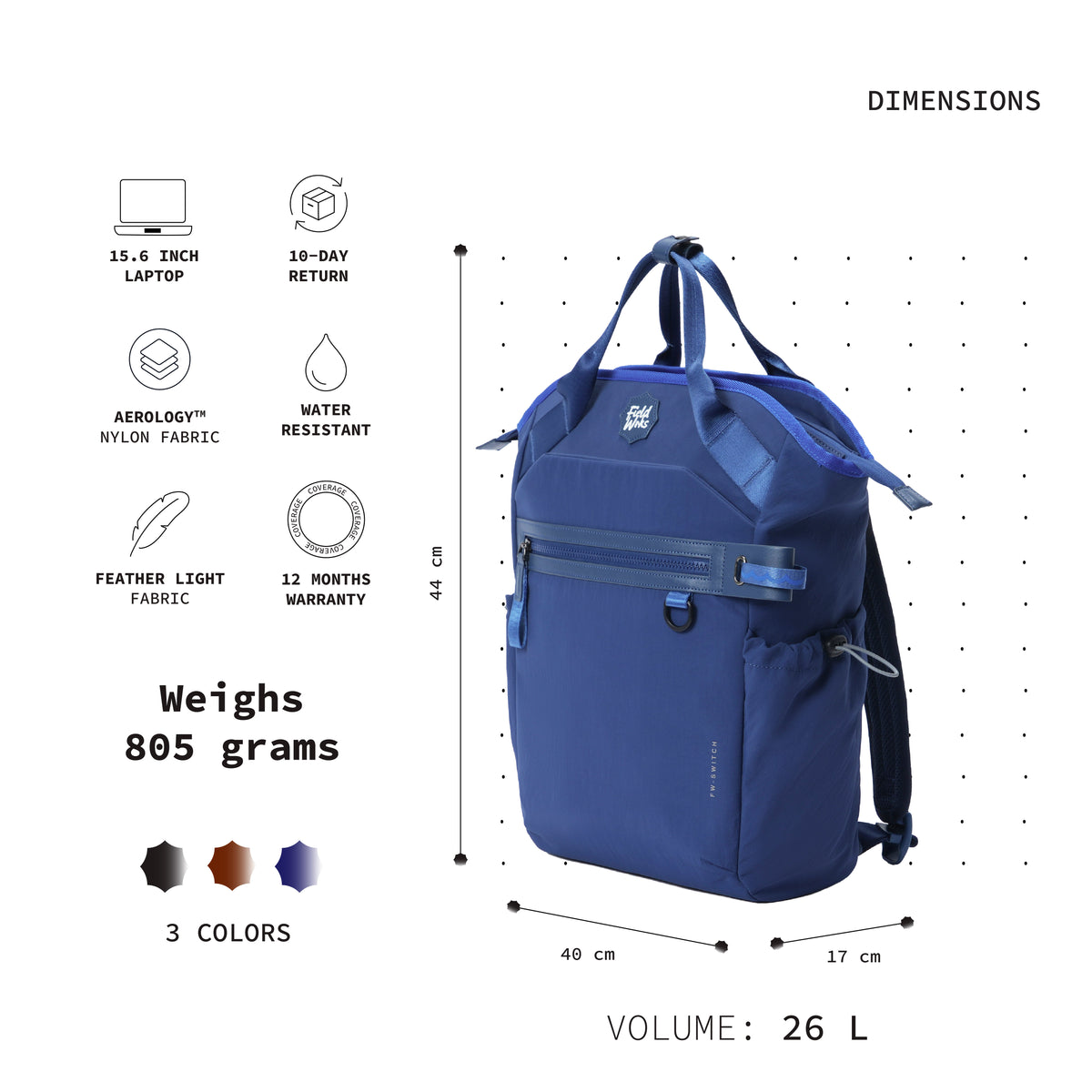 Color_VCR Blue | Switch backpack