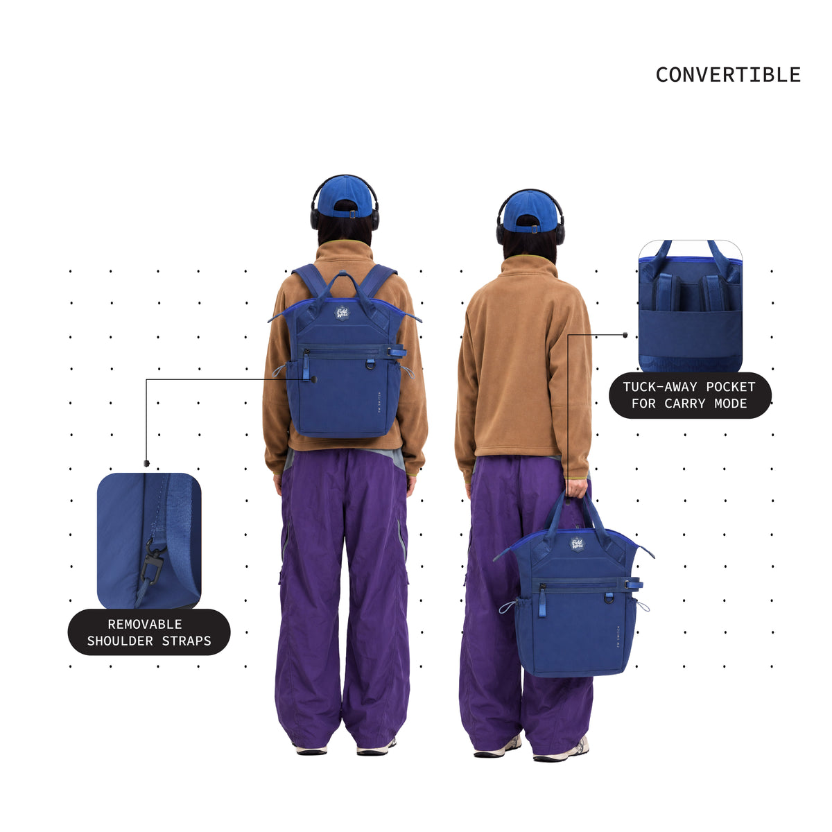 Color_VCR Blue | Switch backpack